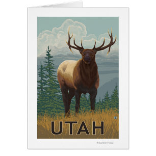 Cartão Alces SceneUtah