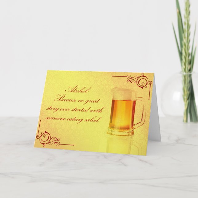 Cartão Alcohol (Frente)