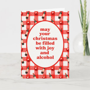 Cartão Álcool de Natal