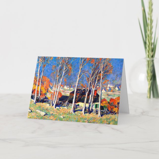 Cartão Aldeia Gagnon - Solitário no Santo Laurence (Frente)