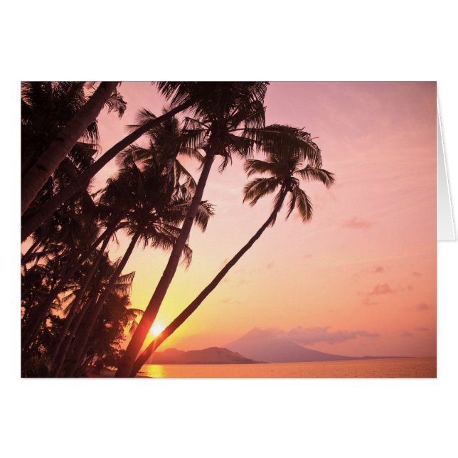 Cartão Aldeia Lewolin, Ilha de Illi Api, Selat Boleng (Frente Horizontal)