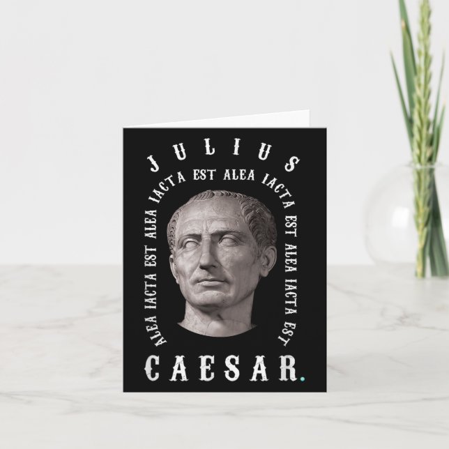 Cartão Alea Iacta Est - A Morte É A Cast Latin Julius Cae (Frente)