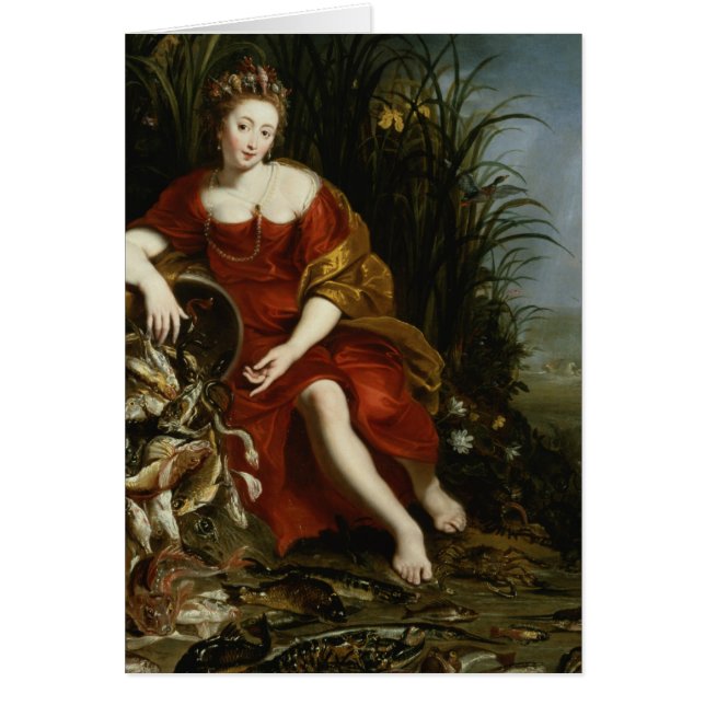 Cartão Alegoria da água (Frente)