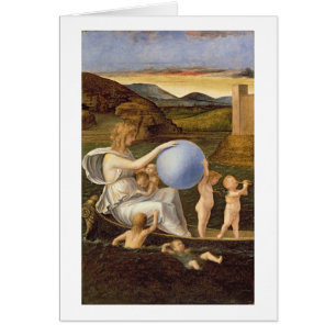 Cartão Alegoria da fortuna em mudança, ou melancolia