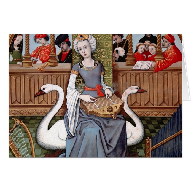 Cartão Alegoria da música (Frente Horizontal)