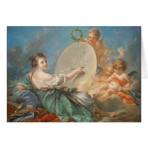 Cartão Alegoria da pintura, 1765 (óleo em canvas)