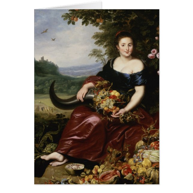 Cartão Alegoria da terra (Frente)