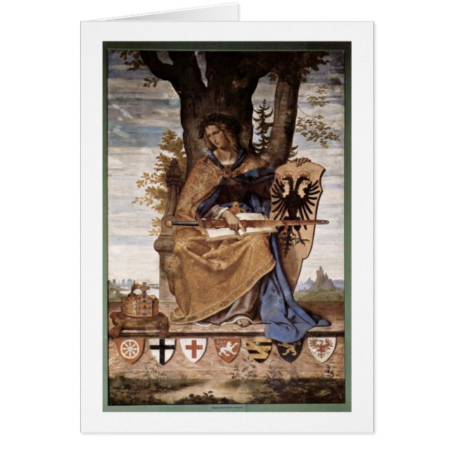 Cartão Alegórica Da Germânia Por Veit Philipp (Frente)