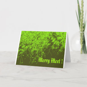 Cartão alegre da reunião