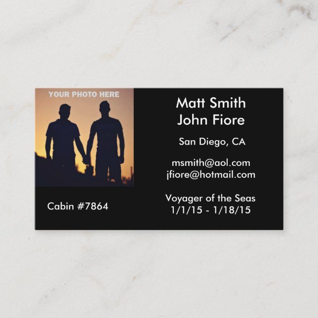 Cartão alegre do cruzeiro (Frente)