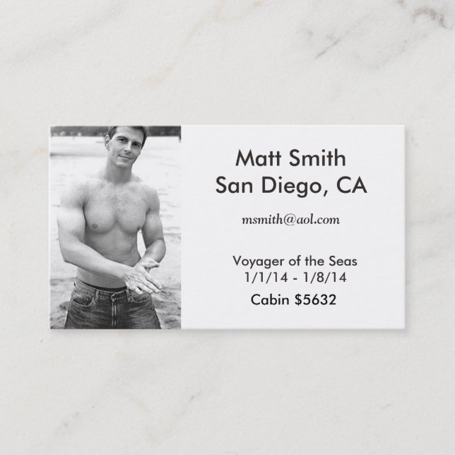 Cartão alegre do cruzeiro (com parte traseira) (Frente)