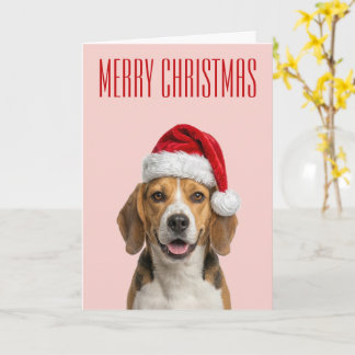 Cartão Alegria de Natal Beagle