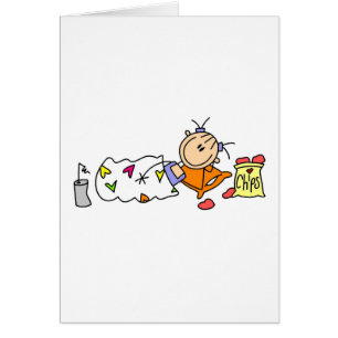 Cartão Alegria do partido de descanso