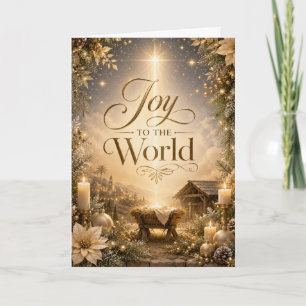 Cartão Alegria para o Mundo Natalício Natal