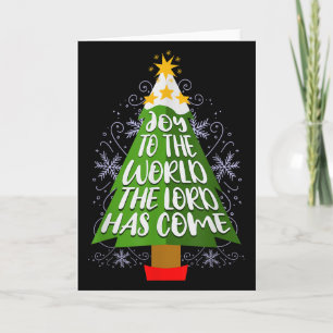 Cartão Alegria Para O Mundo O Senhor Veio Cristão Chris