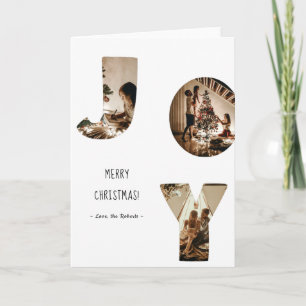 Cartão alegria personalizada fotograma feliz Natal