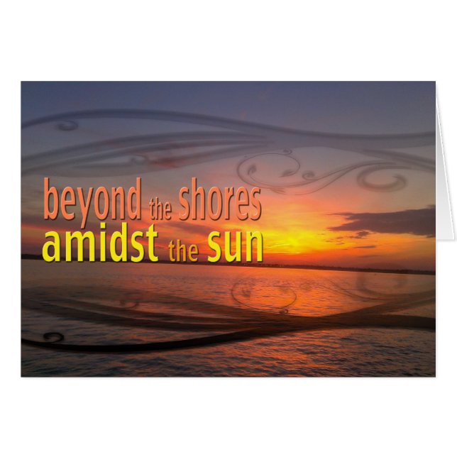 Cartão Além das costas (Frente horizontal)