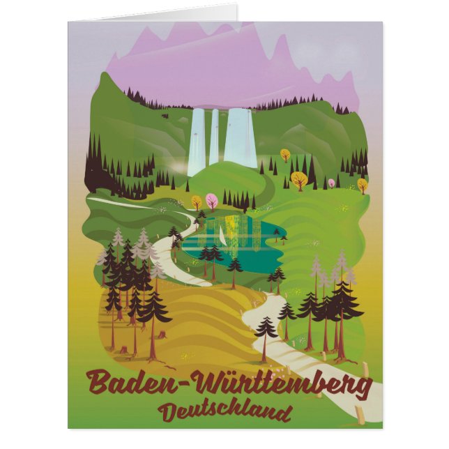 Cartão Alemanha de Baden-Württemberg (Frente)