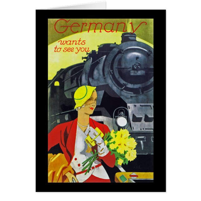 Cartão Alemanha quer vê-lo (Frente)
