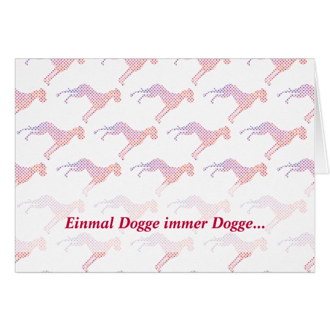 Cartão Alemão: Dogue Alemão (Frente horizontal)
