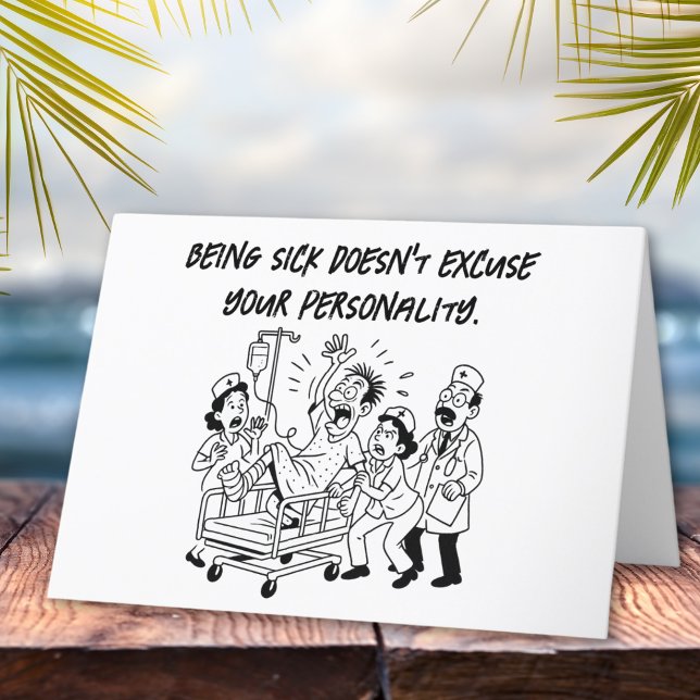 Cartão Alerta de recuperação sarcástica Engraçado, fique  (Criador carregado)