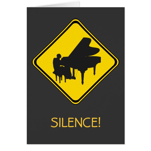 Cartão Alerta: Jogador Piano à Frente! (Frente)