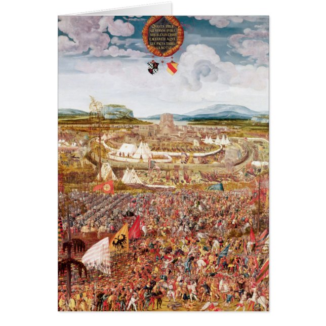 Cartão Alesia Besieged por Júlio César (Frente)