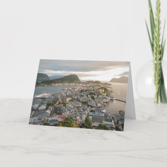 Cartão Alesund Noruega (Frente)