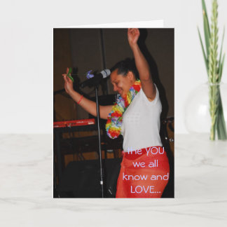 Cartão Alexandra the songstress we know and LOVE...