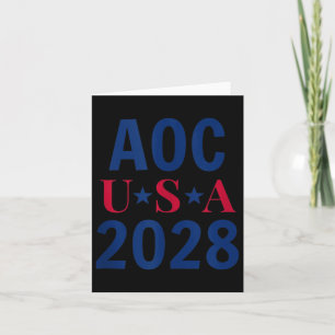 Cartão Alexandria Ocasio Cortez Shirt Aoc Para Presidente