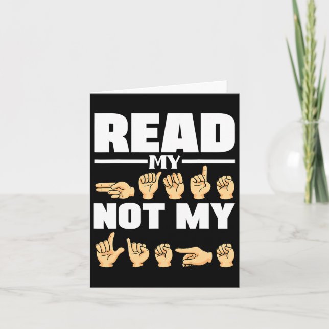 Cartão Alfabeto Asl Americano Idioma de Sinais Professor  (Frente)