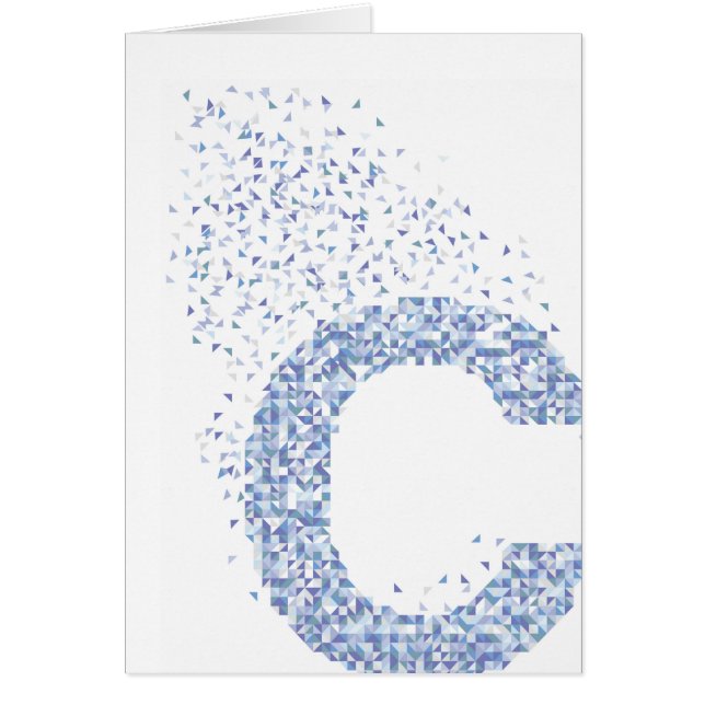 Cartão Alfabeto geométrico - C (Frente)