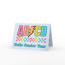 Alfabeto Retro ABCD Relâmpago Volta às Aulas