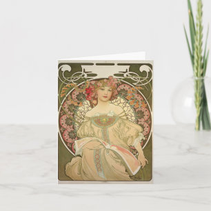 Cartão Alfons Mucha 2