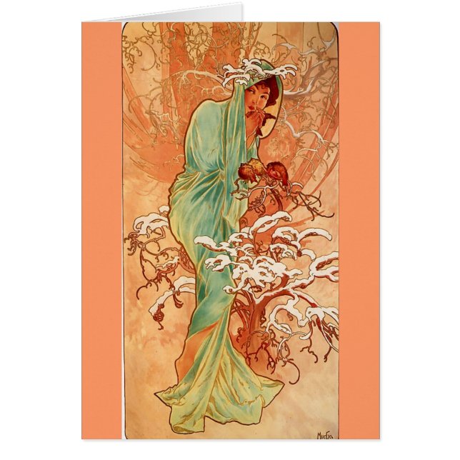 Cartão Alfons Mucha 4 (Frente)