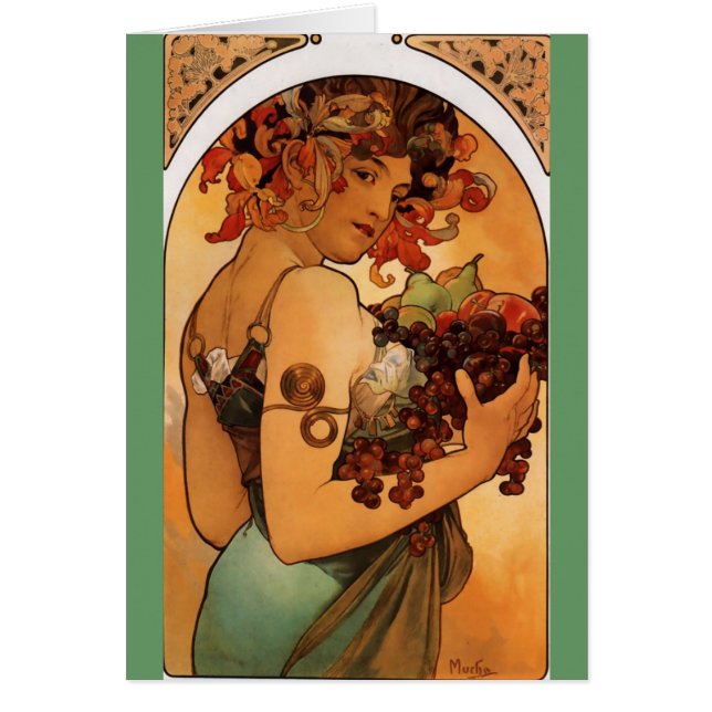 Cartão Alfons Mucha 5 (Frente)
