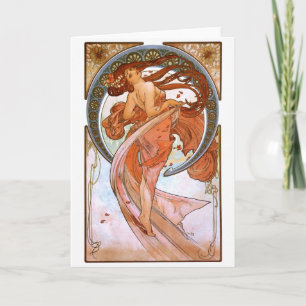 Cartão Alfons Mucha: Dance