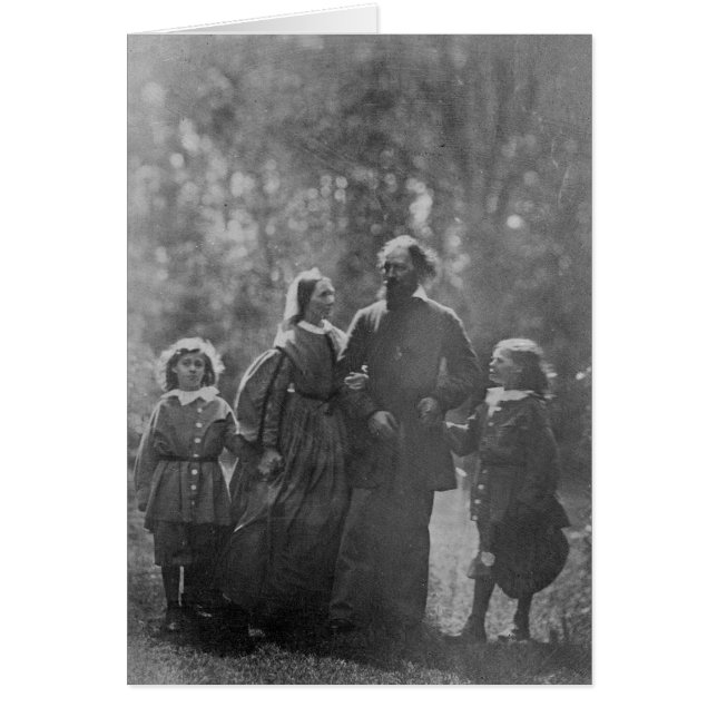 Cartão Alfred, Lorde Tennyson (Frente)