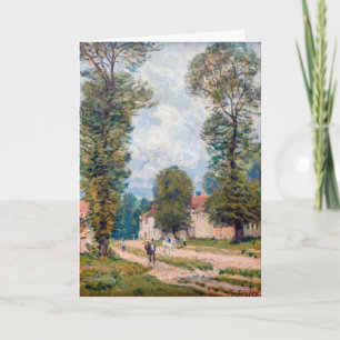 Cartão Alfred Sisley - A Estrada de Versalhes