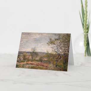 Cartão Alfred Sisley - Dia Ventoso em Veneux