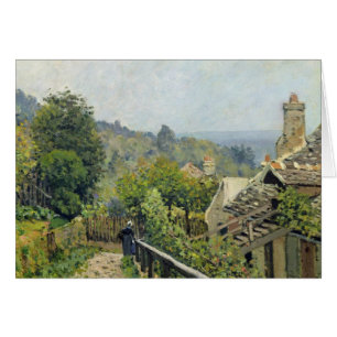 Cartão Alfred Sisley   Louveciennes, The Heights at Marly