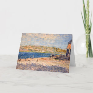 Cartão Alfred Sisley - Margens do Rio em Saint-Mammes