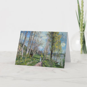 Cartão Alfred Sisley - Margens do Sena em By