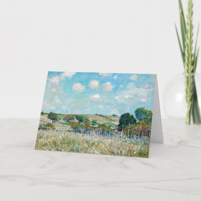 Cartão Alfred Sisley - O Prado (Frente)