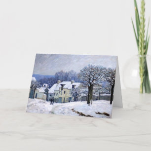 Cartão Alfred Sisley - Place Chenil em Marly, Efeito de N