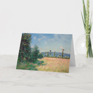 Cartão Alfred Sisley - Prados de Sahurs ao Sol da Manhã
