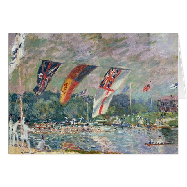 Cartão Alfred Sisley | Regatta em Molesey (Frente Horizontal)