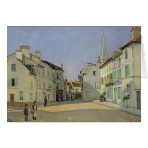 Cartão Alfred Sisley   Rua de la Chaussee em Argenteuil