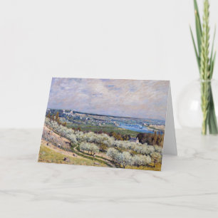 Cartão Alfred Sisley - Terraço em Saint-Germain, Primaver
