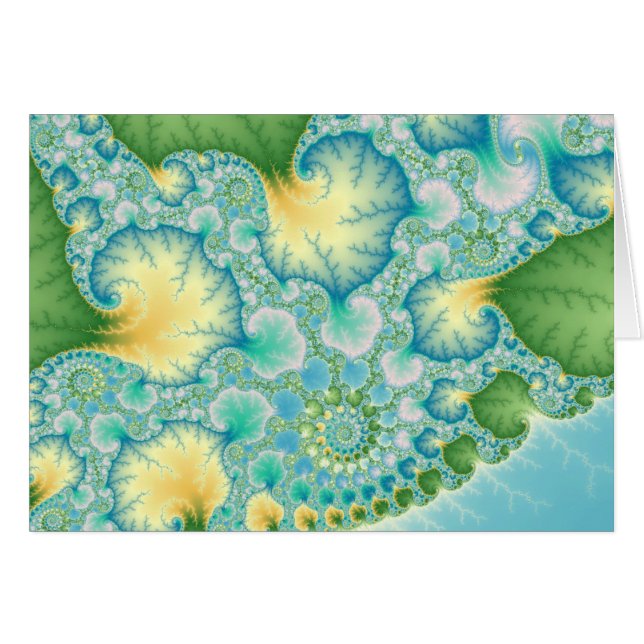 Cartão Algas - Fractal (Frente Horizontal)